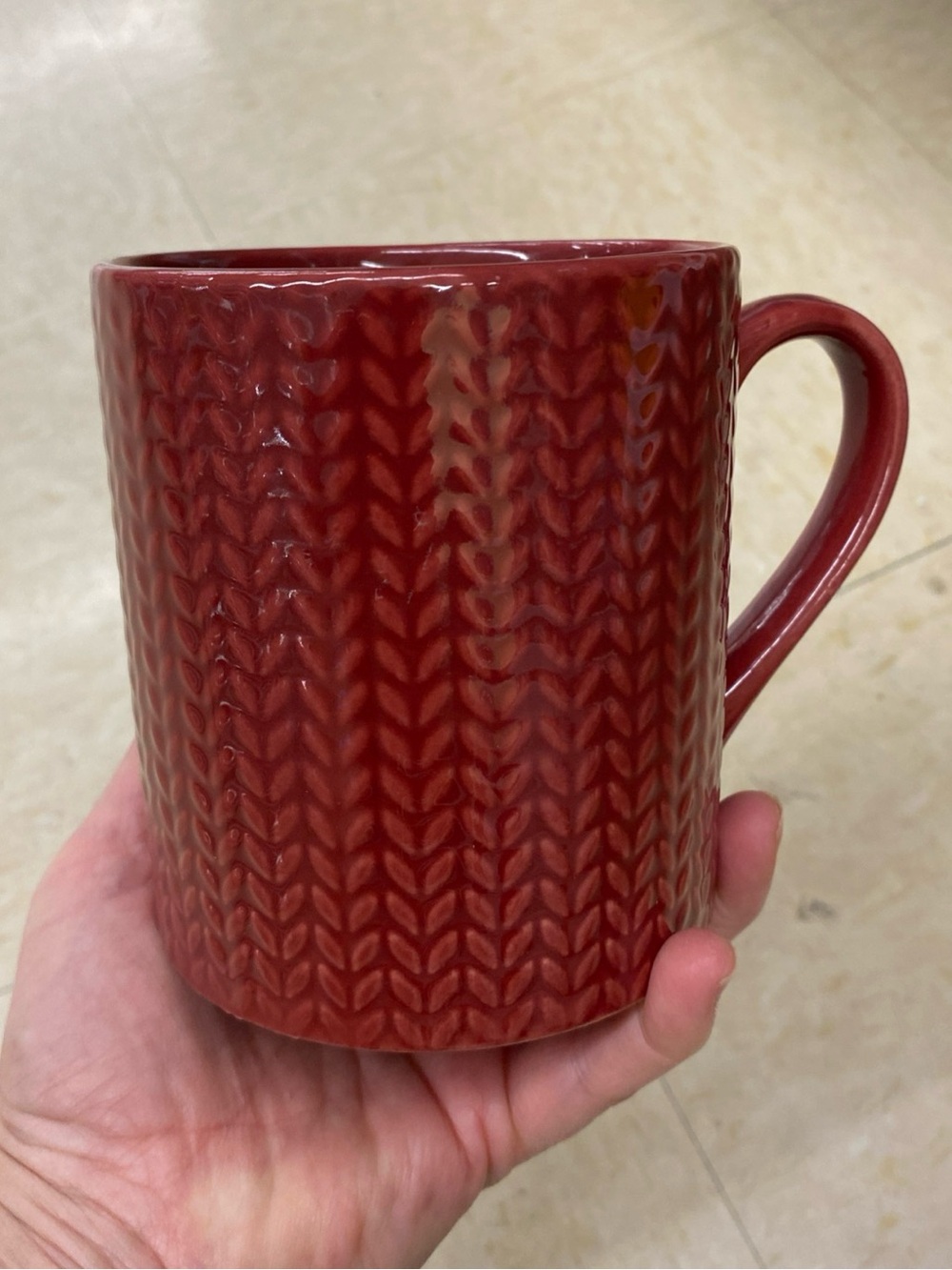 NEW! DesignPac Cable-Knit Sweater Mug